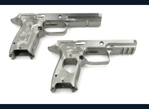 Stainless steel pistol frames for durability